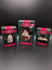 Vintage 1992 Hallmark Keepsake Ornament Lot of 3 - Santa Coca Cola Cool Fliers picture