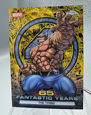 Topps Chrome Marvel Fantastic Four 65 Fantastic Years The Thing 8/10 #/10 picture