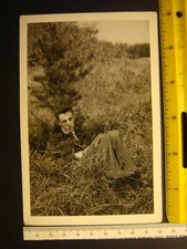 Vintage Original 1940's Photograph Dead Man Mob Interest Risque Historical 4x6 picture