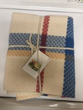 Folda of Iceland 100% Pure Wool Blanket 27”x43”Throw Blues, Yellow Red Cream New picture