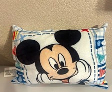 Disney Baby Mickey Mouse Throw Fleece Pillow  Blue Sailboat Lighthouse picture