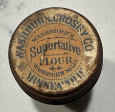 WASHBURN CROSBY'S SUPERLATIVE FLOUR Barrel - wooden - MINNESPOLIS, MINN. picture