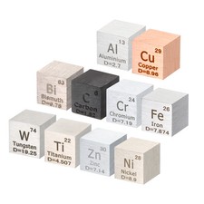 10pcs Element Cube,10mm Density Cube High Density Element Cube Unique Metal Cube picture
