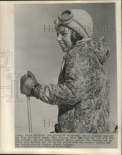 1962 Press Photo Mrs. Robert F. Kennedy enjoys skiing in Aspen, Colorado picture