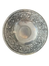 Wilton Armetale Pewter Floral Bowl 12 3/4