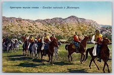 Antique Montenegro Postcard CETINJE Cavalry National Dress 1910s picture