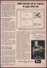 1959 Bendix Utica Division Photo Jet Engine Air Turbine Starter Diagram Print Ad picture