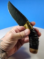 Gorgeous Blue Green Obsidian Springbok Knife~unique HIGH QUALITY~Collector Piece picture