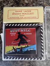 New Vintage Boot Hill Dodge City Kansas Souvenir Photo Wallet with case picture