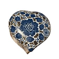 Takahashi Heart Box Vintage Made In Japan Porcelain Trinket Box Valentine picture