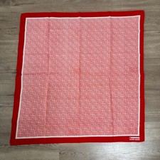 Vintage 1970s Jacqmar British Airways Cabin Crew uniform scarf in red and white picture