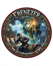 Ebenezer Scrooge A Christmas Carol Decal Xmas Cheer Holiday Themed 4