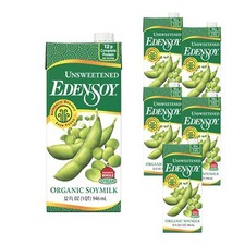 Eden Foods Organic Unsweetened Edensoy 32oz Pack of 6 Non GMO Soymilk picture