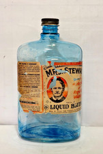 Vintage/Antique Mrs. Stewarts Liquid Bluing Bottle Good Condition Please Read picture