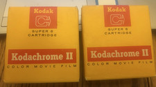 2 VINTAGE KODAK SUPER 8 CARTRIDGE KODACHROME II COLOR MOVIE FILM picture