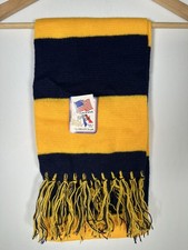 nwt vintage 1970s Plain St Louis Rams Yellow Navy Scarf Orlon Acrylic NOS Skiing picture