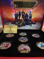 Marvel Guardians of the Galaxy Limited Edition Gold Plated Coin Set w/ COA picture