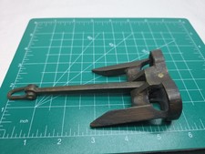 VINTAGE SOLID BRASS BOAT ANCHOR PAPERWEIGHT FIGURINE 6