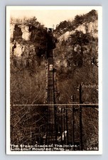 RPPC Incline Train Tramway Lookout Mountain Chattanooga TN Real Photo Postcard picture