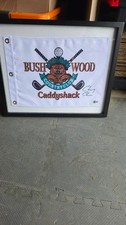 Caddyshack Bushwood Golf Flag Signed by Chevy Chase W/  COA picture
