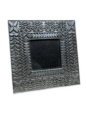 Folk Art Silver Tone Metal Picture Photo Frame Museum American Collection 4