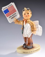 Gobel Hummel #2113 Extra Extra God Bless America Proud to Be An American w/ Box picture