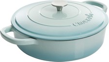  Artisan Enameled Cast Iron Braiser W/Lid, 5-Quart, Aqua picture