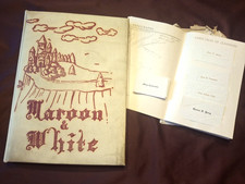 1949 YOUNGWOOD PA HIGH SCHOOL Yearbook~Senior Class Memory Booklet with Cards picture