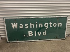Button Copy Sign Washington Blvd 6.5’ Wide X36” Tall picture