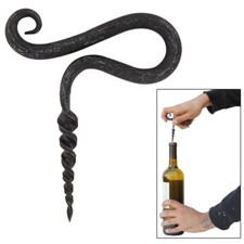 Hand Forged Elegant Wine Corkscrew Vintage Iron Steel Barware Rustic finish picture