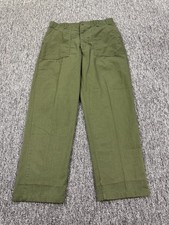 Vtg Military OG-507 Pants Men 36x31 Fatigue Sateen Green Utility Trousers 1980s picture