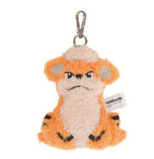Pokemon Official Plush Doll Fluffy Flat Growlithe 13cm Key chain Bag charm Soft picture