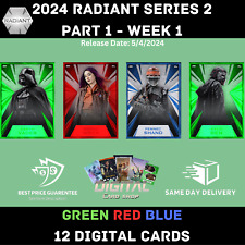 Topps Star Wars Card Trader 2024 RADIANT Series 2 Part 1 WEEK 1 GREEN RED BLUE picture