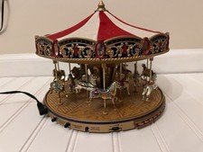 Vintage Mr. Christmas Gold Label Collection World's Fair Carousel Lights Music picture