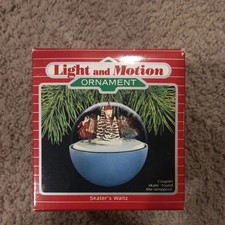 Vtg 1988 Hallmark Keepsake Magic Light & Motion Ornament Skater's Waltz -6-9-178 picture