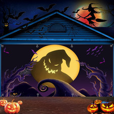 16X7Ft Nightmare before Christmas Garage Door Decorations Nightmare before Chris picture
