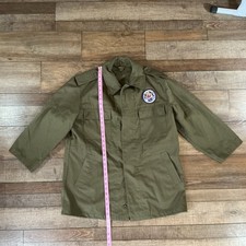 Czech Army Field Jacket Men's XL Olive Military Combat Coat Flight Patch #24C6 picture