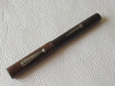 Extremely rare circa 1910 Waterman IDEAL Bakelite barrel gold nib thick Good nib picture