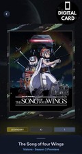 1cc THE SONG OF FOUR WINGS POSTERS /1 LEGENDARY Star Wars Card Trader picture