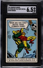 1966 Donruss Marvel Iron Man Rookie #22 SGC 6.5 picture