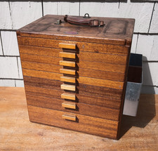 Vintage Portable Dental Cabinet - 9 Drawers - Guy Manufacturing, Worthington, MN picture