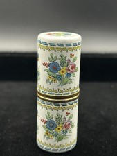 Vintage Bilston and Battersea Enamels Floral Needle Case picture