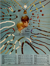 BELLTONE Takro 1970s Vintage Jewelry Magazine Ad Fashion Body Necklace picture