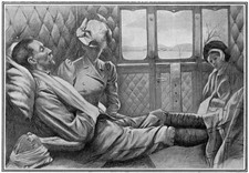Casualty of 2nd Boer War 1899 1902 A wounded British officer in a - Old Photo picture