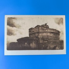 ROMA CASTEL S. ANGELO (PETRUCCI) TRAVELLED 1938 - BLACK AND WHITE POSTCARD  picture