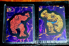 Topps 2025 Marvel Comic Book Heroes The Thing #24 and #96. Purp/Gold Lava.   /75 picture