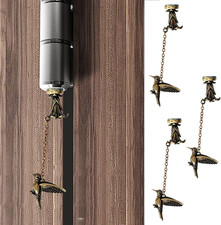 3 Pcs Brass Flying Hummingbirds Magnetic Hinge Heads Decorative Topper picture