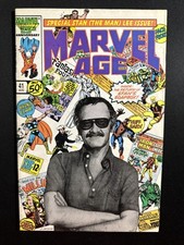Marvel Age #41 1986 Stan Lee Photo Cover Marvek Comics 1st Print VG *A8 picture