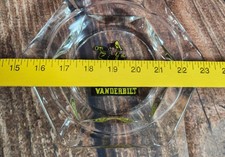 Vintage Vanderbilt University Glass Ashtray Large Cigar Smoker Pa Dad Grandpa picture
