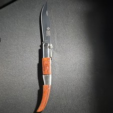 Laguiole Pocketknife Wood Handle Stainless Steel Clip Point Manual Opening picture